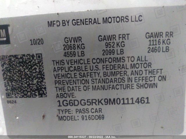 Photo 8 VIN: 1G6DG5RK9M0111461 - CADILLAC CT4 