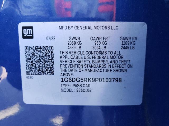 Photo 11 VIN: 1G6DG5RK9P0103798 - CADILLAC CT4 SPORT 