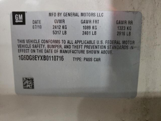 Photo 11 VIN: 1G6DG8EYXB0110716 - CADILLAC CTS LUXURY 