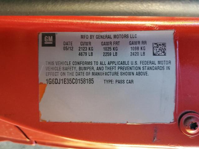 Photo 11 VIN: 1G6DJ1E35C0158185 - CADILLAC CTS PERFOR 