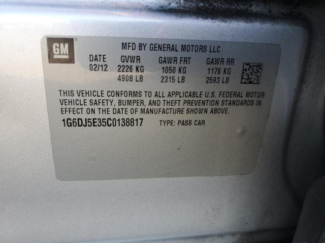 Photo 11 VIN: 1G6DJ5E35C0138817 - CADILLAC CTS PERFOR 