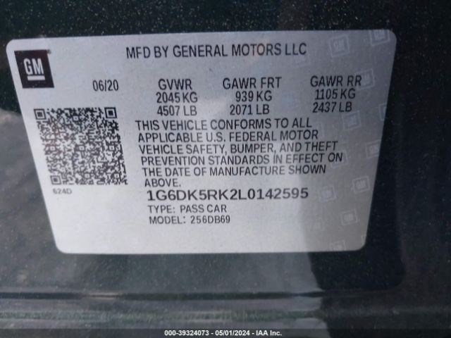 Photo 8 VIN: 1G6DK5RK2L0142595 - CADILLAC CT4 