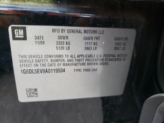 Photo 9 VIN: 1G6DL5EV9A0119504 - CADILLAC CTS PERFOR 