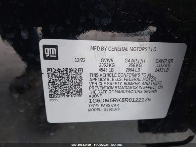 Photo 8 VIN: 1G6DM5RK8R0122175 - CADILLAC CT5 