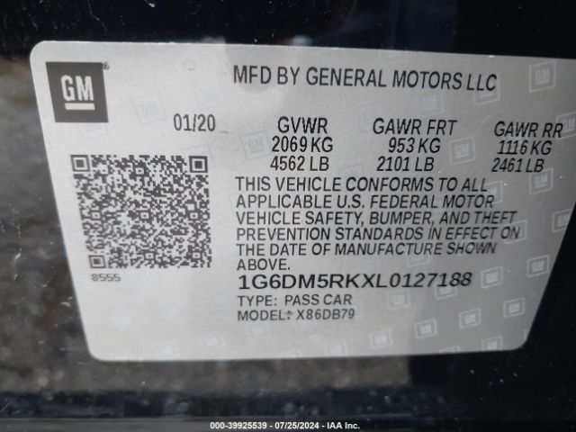 Photo 8 VIN: 1G6DM5RKXL0127188 - CADILLAC CT5 