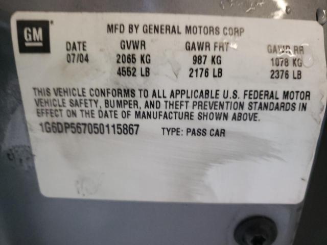 Photo 9 VIN: 1G6DP567050115867 - CADILLAC CTS HI FEA 