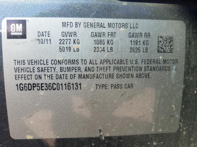 Photo 9 VIN: 1G6DP5E36C0116131 - CADILLAC CTS PREMIU 