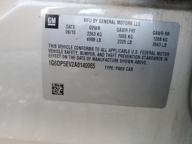 Photo 12 VIN: 1G6DP5EV2A0149965 - CADILLAC CTS PREMIU 