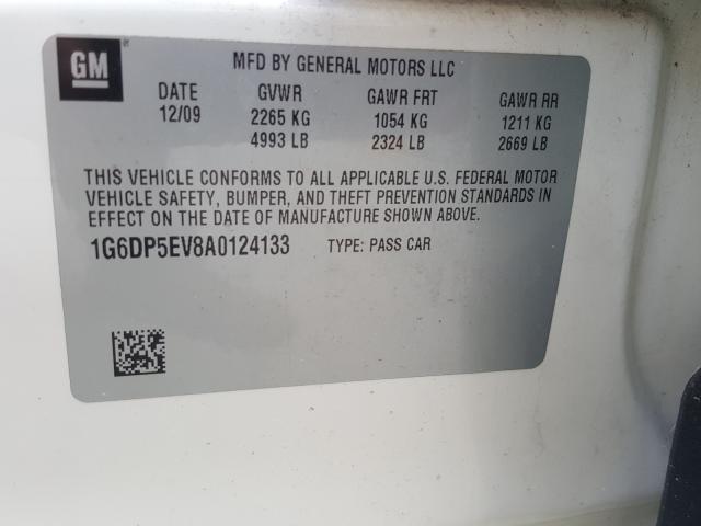 Photo 9 VIN: 1G6DP5EV8A0124133 - CADILLAC CTS PREMIU 