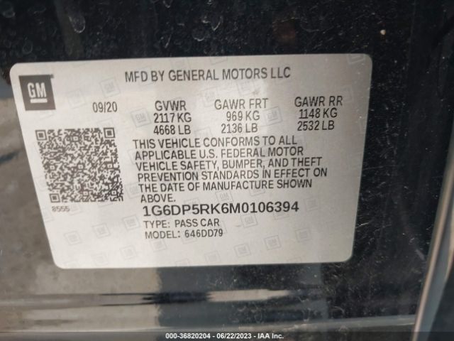 Photo 8 VIN: 1G6DP5RK6M0106394 - CADILLAC CT5 