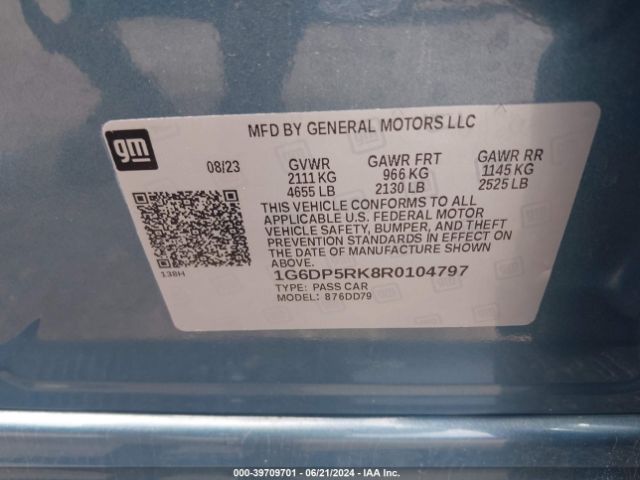 Photo 8 VIN: 1G6DP5RK8R0104797 - CADILLAC CT5 