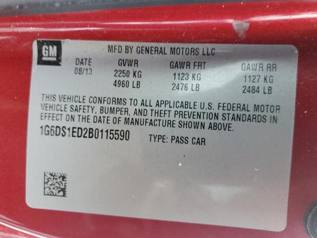 Photo 11 VIN: 1G6DS1ED2B0115590 - CADILLAC CTS PREMIU 