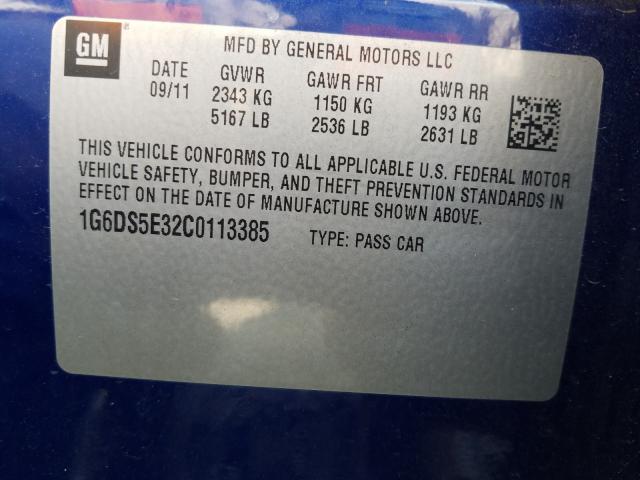 Photo 9 VIN: 1G6DS5E32C0113385 - CADILLAC CTS PREMIU 