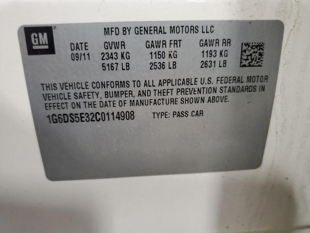 Photo 11 VIN: 1G6DS5E32C0114908 - CADILLAC CTS PREMIU 