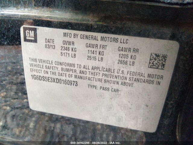 Photo 8 VIN: 1G6DS5E3XD0160973 - CADILLAC CTS SEDAN 