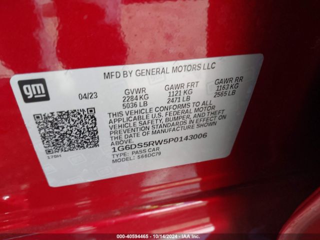 Photo 8 VIN: 1G6DS5RW5P0143006 - CADILLAC CT5 