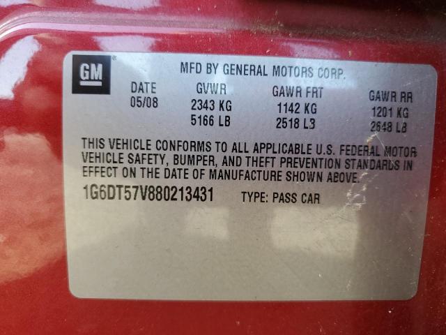 Photo 11 VIN: 1G6DT57V880213431 - CADILLAC CTS HI FEA 