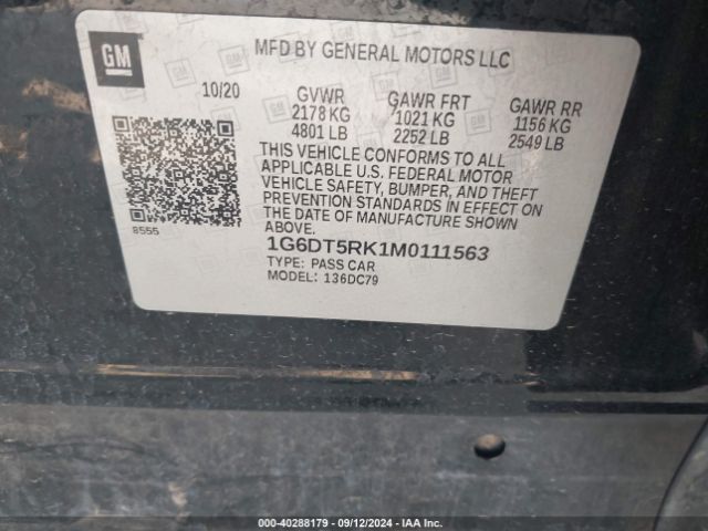 Photo 8 VIN: 1G6DT5RK1M0111563 - CADILLAC CT5 