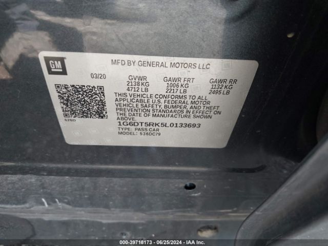 Photo 8 VIN: 1G6DT5RK5L0133693 - CADILLAC CT5 