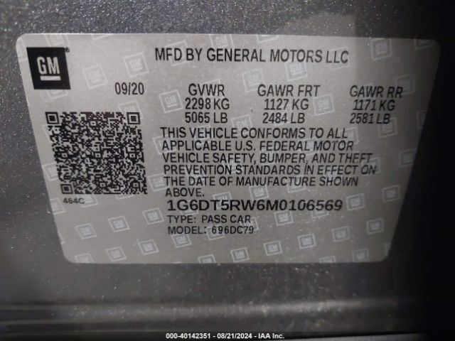 Photo 8 VIN: 1G6DT5RW6M0106569 - CADILLAC CT5 