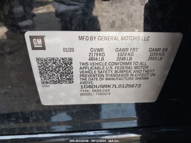 Photo 8 VIN: 1G6DU5RK7L0125673 - CADILLAC CT5 