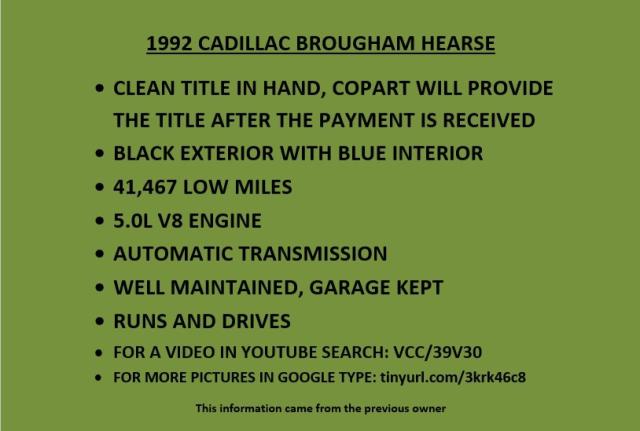 Photo 11 VIN: 1G6DW54E9NR713312 - CADILLAC BROUGHAM 