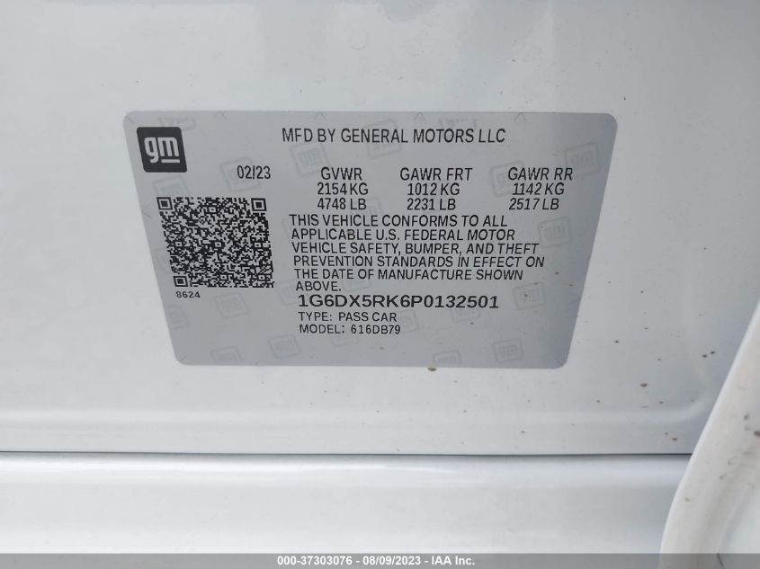 Photo 8 VIN: 1G6DX5RK6P0132501 - CADILLAC CT5 