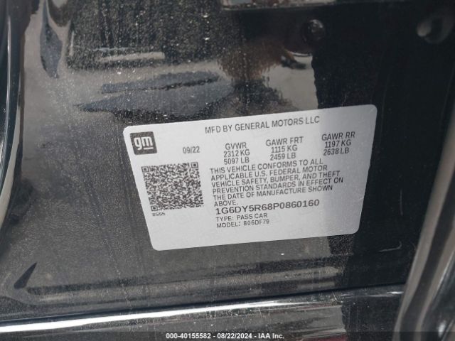 Photo 8 VIN: 1G6DY5R68P0860160 - CADILLAC CT5 