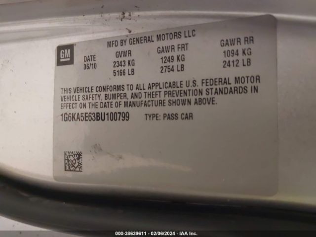 Photo 8 VIN: 1G6KA5E63BU100799 - CADILLAC DTS 