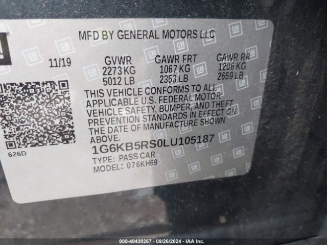 Photo 8 VIN: 1G6KB5RS0LU105187 - CADILLAC CT6 