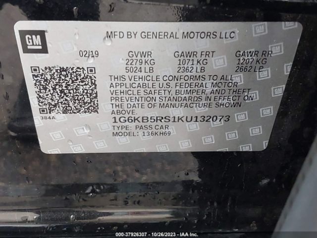 Photo 8 VIN: 1G6KB5RS1KU132073 - CADILLAC CT6 