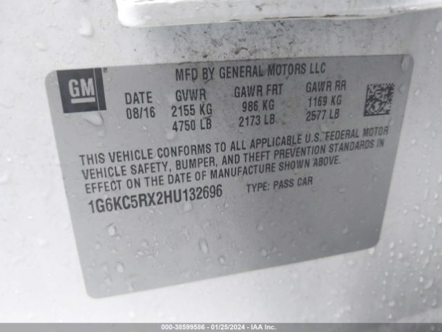 Photo 8 VIN: 1G6KC5RX2HU132696 - CADILLAC CT6 