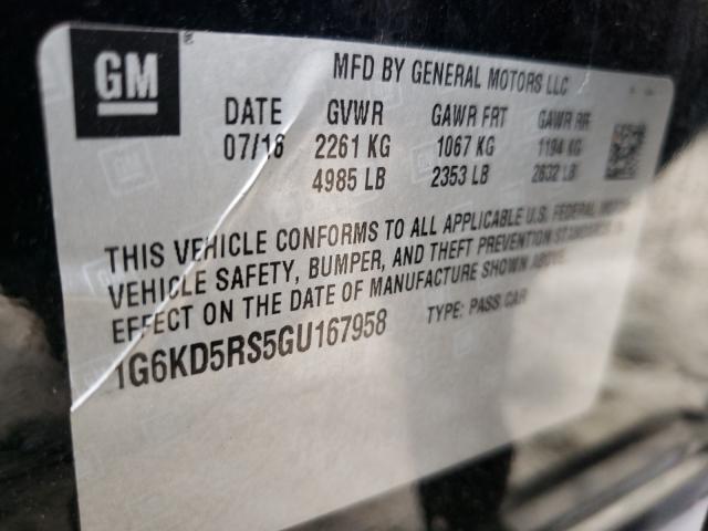 Photo 9 VIN: 1G6KD5RS5GU167958 - CADILLAC CT6 LUXURY 