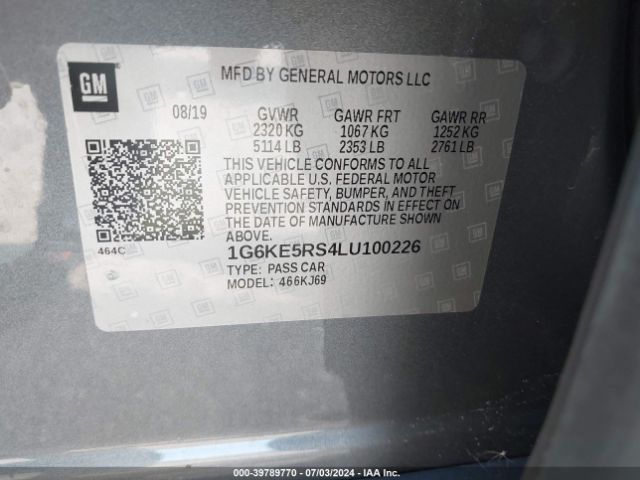 Photo 8 VIN: 1G6KE5RS4LU100226 - CADILLAC CT6 