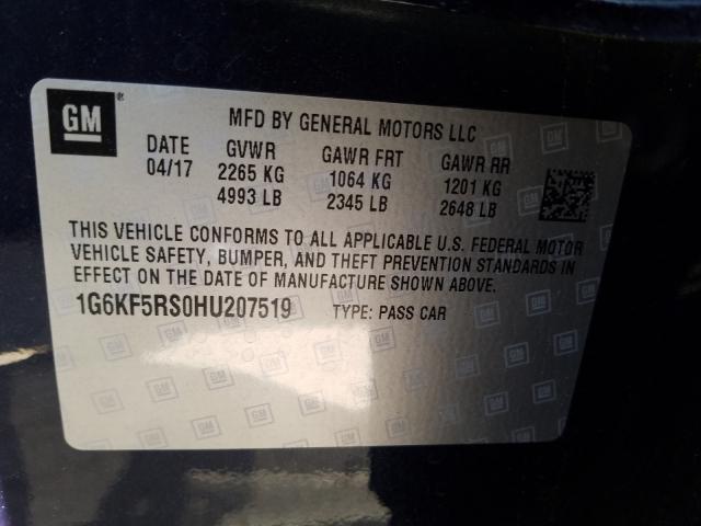 Photo 9 VIN: 1G6KF5RS0HU207519 - CADILLAC CT6 PREMIU 