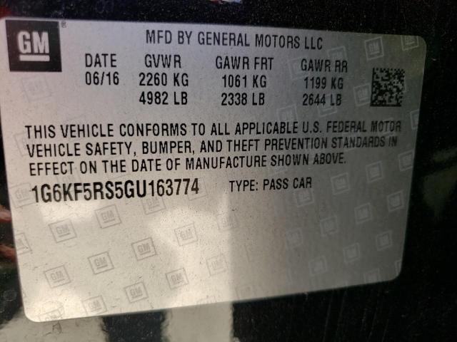 Photo 12 VIN: 1G6KF5RS5GU163774 - CADILLAC CT6 PREMIU 