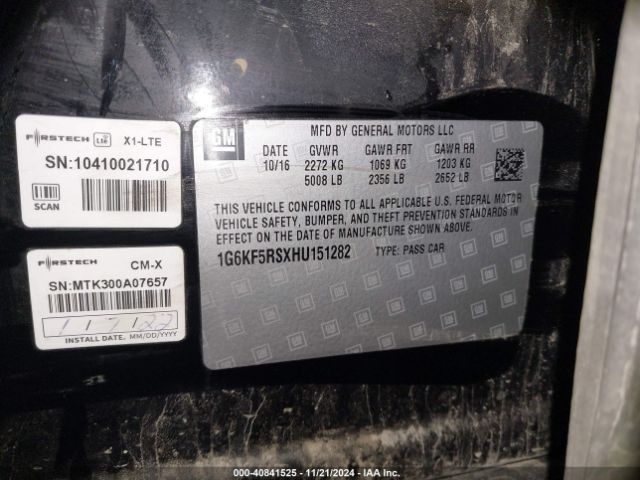 Photo 8 VIN: 1G6KF5RSXHU151282 - CADILLAC CT6 