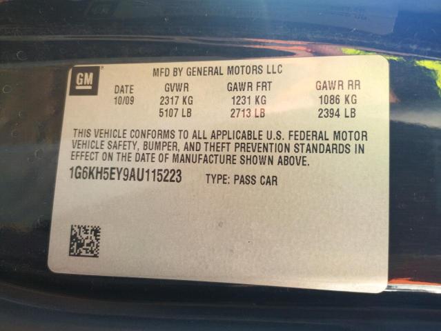 Photo 9 VIN: 1G6KH5EY9AU115223 - CADILLAC DTS PREMIU 