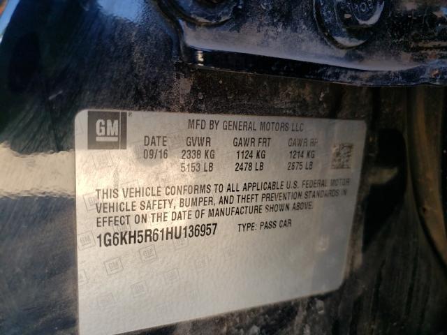 Photo 9 VIN: 1G6KH5R61HU136957 - CADILLAC CT6 PREMIU 