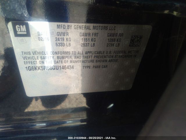 Photo 8 VIN: 1G6KK5R68GU146434 - CADILLAC CT6 SEDAN 