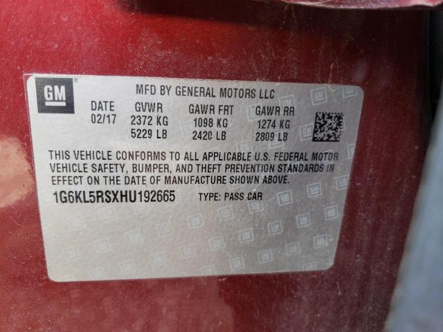 Photo 11 VIN: 1G6KL5RSXHU192665 - CADILLAC CT6 