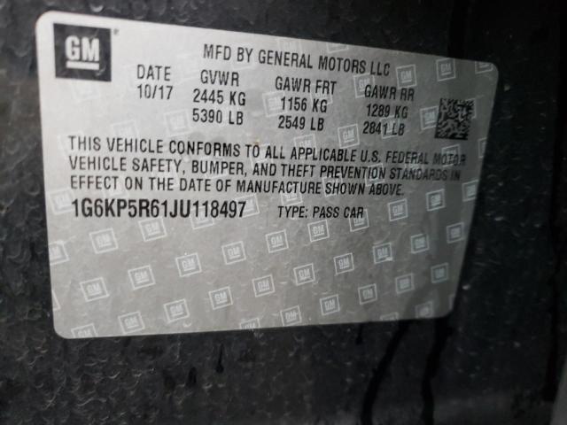 Photo 11 VIN: 1G6KP5R61JU118497 - CADILLAC CT6 