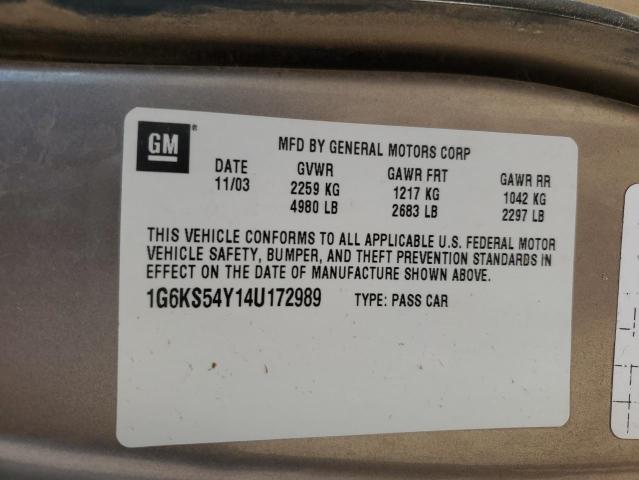 Photo 12 VIN: 1G6KS54Y14U172989 - CADILLAC SEVILLE SL 