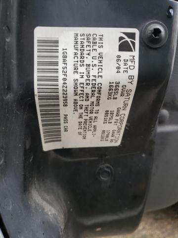 Photo 11 VIN: 1G8AF52F04Z223958 - SATURN ION LEVEL 