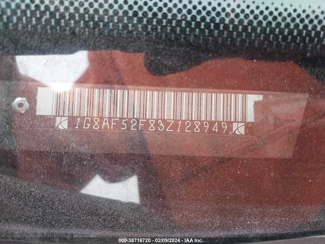 Photo 8 VIN: 1G8AF52F83Z128949 - SATURN ION 