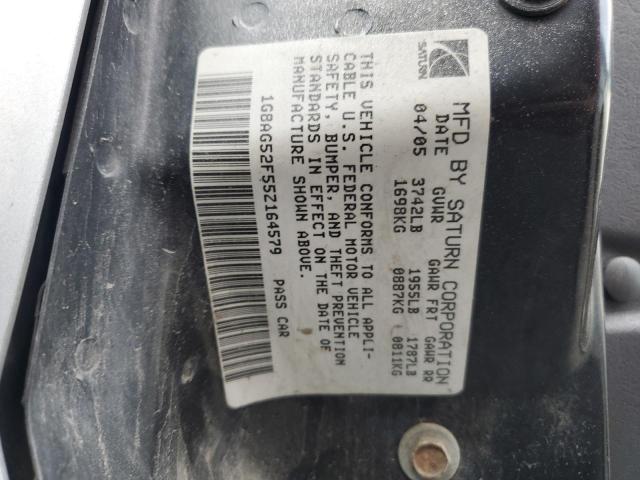 Photo 11 VIN: 1G8AG52F55Z164579 - SATURN ION LEVEL 