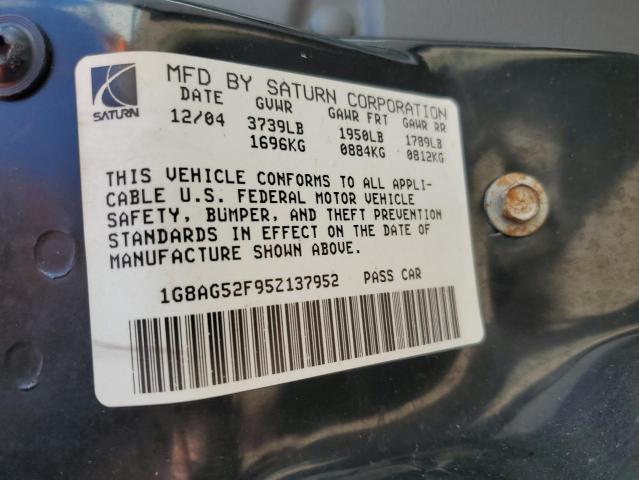 Photo 11 VIN: 1G8AG52F95Z137952 - SATURN ION LEVEL 