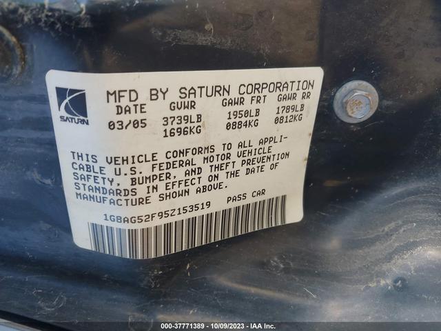 Photo 8 VIN: 1G8AG52F95Z153519 - SATURN ION 