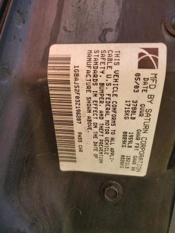 Photo 11 VIN: 1G8AJ52F03Z196287 - SATURN ION LEVEL 