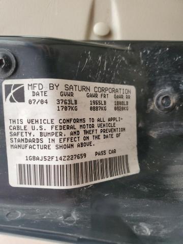 Photo 12 VIN: 1G8AJ52F14Z227659 - SATURN ION LEVEL 